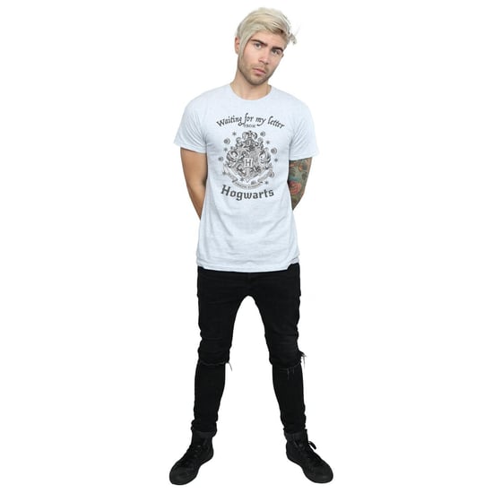 Harry Potter - "Hogwarts Waiting For My Letter" T-Shirt für Herren (Grau) - Image 4