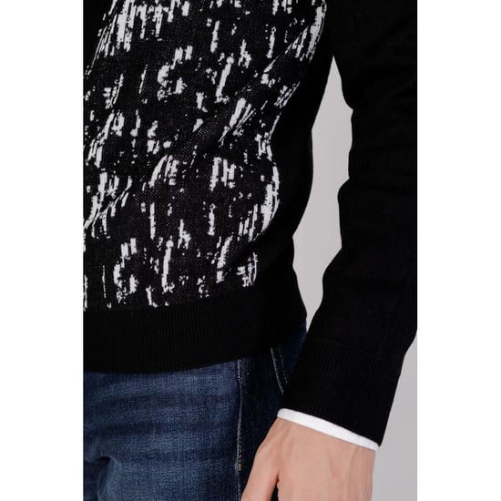 Schwarz-Weiße Strickjacke - Image 4
