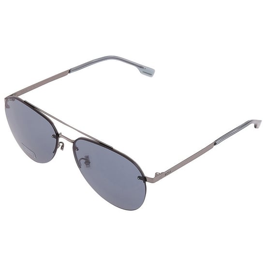 Hugo Boss - "1537/F/SK 06LB IR" Sonnenbrille für Herren (Dunkles Ruthenium/Grau) - Image 3