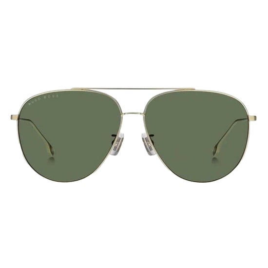 Hugo Boss - "1296" Sonnenbrille für Herren, Titanium-Grau, Edelstahl (Gold/Grün) - Image 2