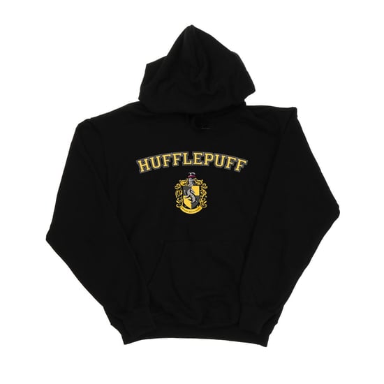 Harry Potter - "Hufflepuff" Kapuzenpullover für Mädchen (Schwarz) - Image 1