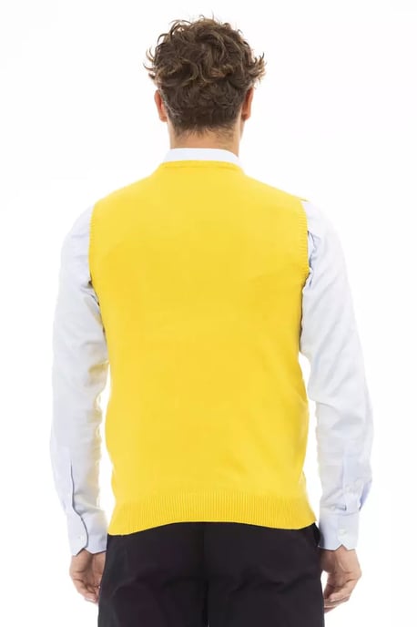 V-Ausschnitt Sweater-Weste Gelb - Image 3