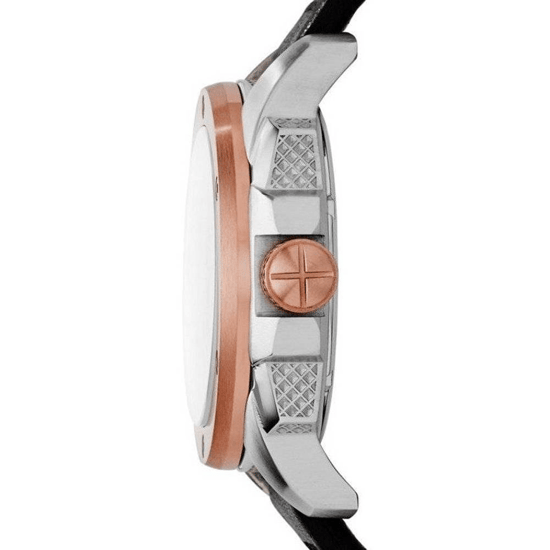 Fossil Machine ME3082 Automatik-Skelett-Herrenarmbanduhr — 50 mm schwarzes Leder - Image 4