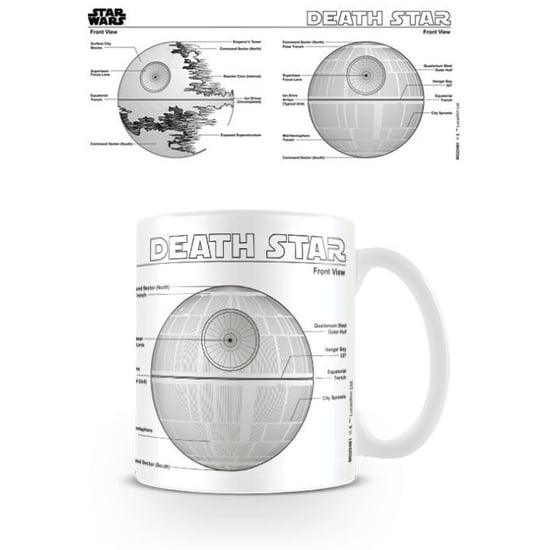 Star Wars - Kaffeebecher "Death Star", Skizze (Weiß/Schwarz/Grau) - Image 3