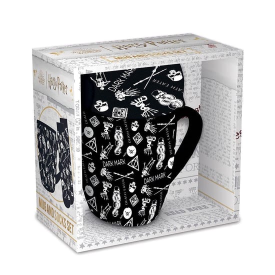 Harry Potter - Tasse/Socken-Set "Dark Arts" (Schwarz/Weiß) - Image 2