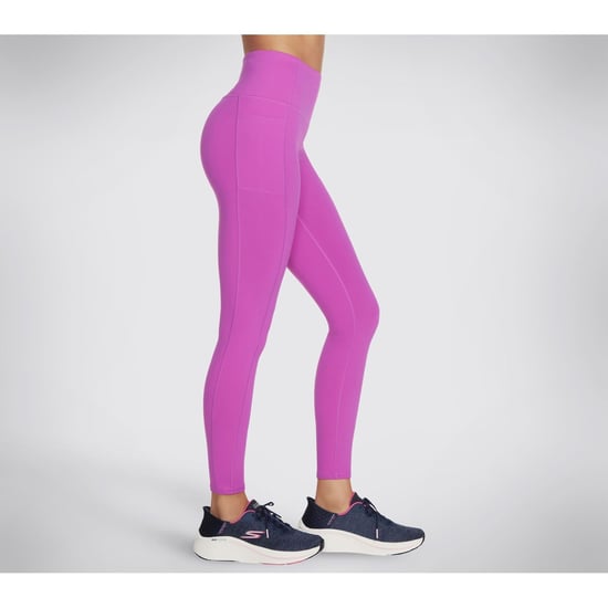 Skechers Performance GOWALK High-Waist Nylon Damen Sportleggings in Helles Purpur - Image 4