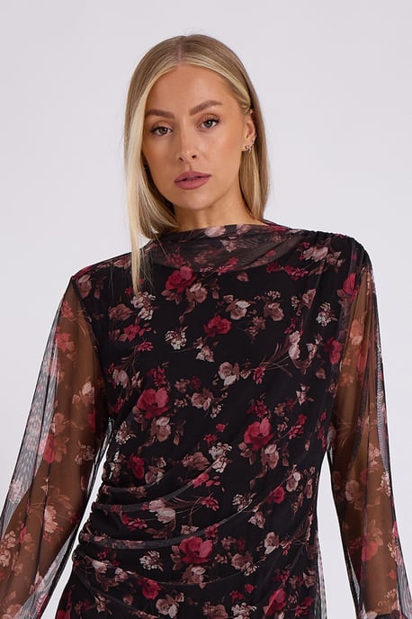 Midikleid aus Mesh - Image 2