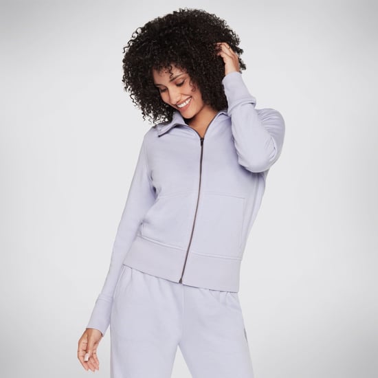 Skechers Performance Hoodless Hoodie Diamantjacke Frauen Lila Jacke - Image 1
