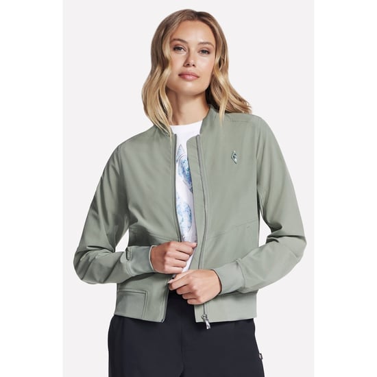 Skechers Performance Uptown Jacke Damen Taupe Jacke - Image 2