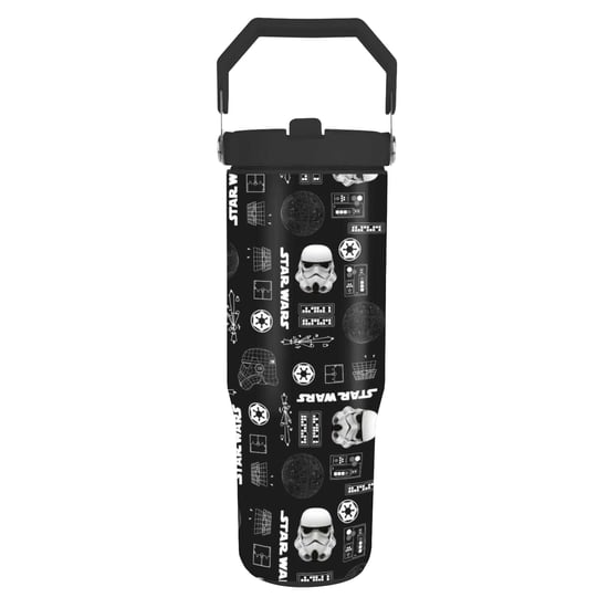 Star Wars - Trinkbecher, Tech-Design, Darth Vader & Stormtrooper, 880 ml (Schwarz/Weiß) - Image 1