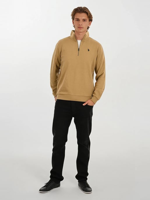 U.S. POLO ASSN. Herren Half-Zip Pullover USNiico aus Baumwollmix - Image 4