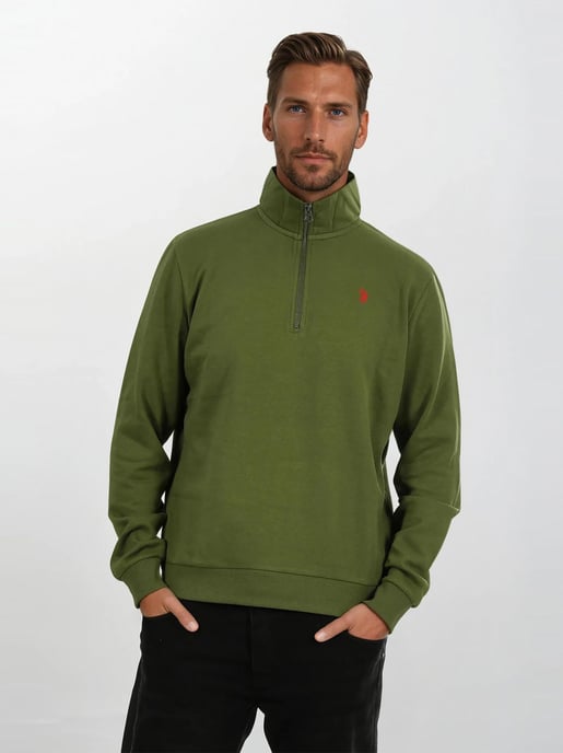 U.S. POLO ASSN. Herren Half-Zip Pullover USNiico aus Baumwollmix - Image 5