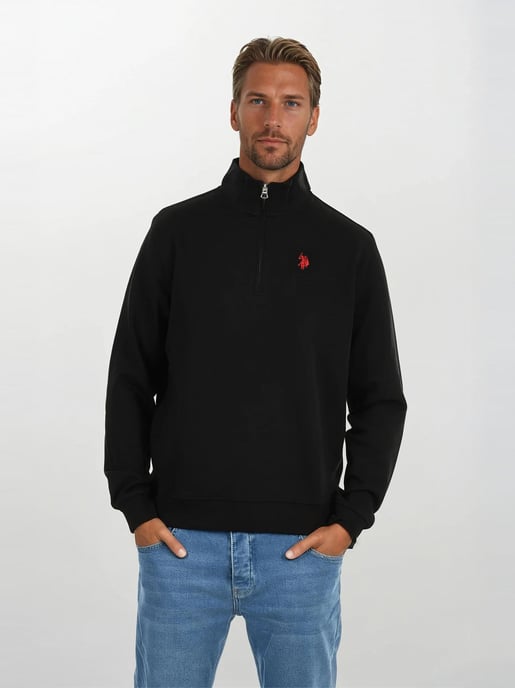 U.S. POLO ASSN. Herren Half-Zip Pullover USJaaspa aus Baumwoll-Viskose-Mix - Image 4