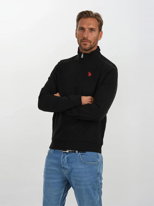 U.S. POLO ASSN. Herren Half-Zip Pullover USJaaspa aus Baumwoll-Viskose-Mix - Image 5