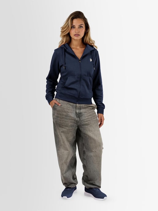 U.S. POLO ASSN. Damen Sweatjacke USRubyy aus Baumwoll-Polyester-Mix - Image 3
