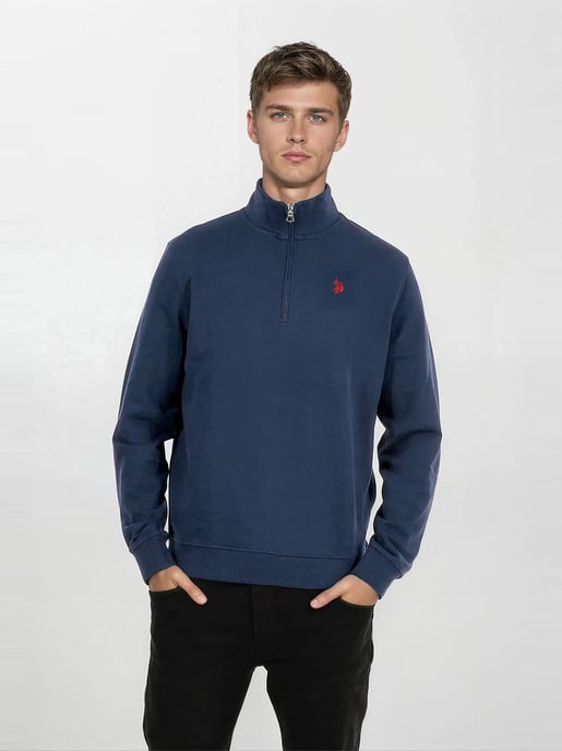 U.S. POLO ASSN. Herren Half-Zip Pullover USJaaspa aus Baumwoll-Viskose-Mix - Image 4