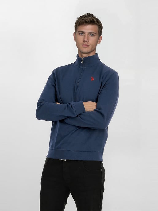 U.S. POLO ASSN. Herren Half-Zip Pullover USJaaspa aus Baumwoll-Viskose-Mix - Image 5