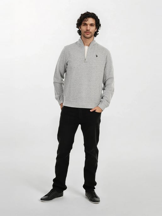 U.S. POLO ASSN. Herren Half-Zip Pullover USJaaspa aus Baumwoll-Viskose-Mix - Image 3