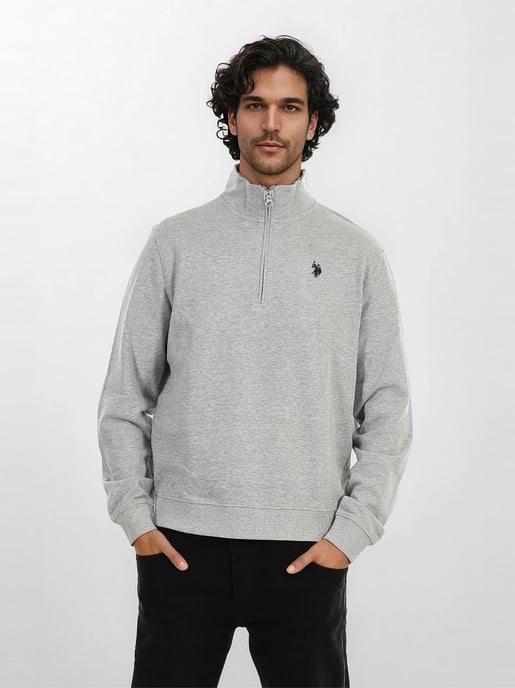 U.S. POLO ASSN. Herren Half-Zip Pullover USJaaspa aus Baumwoll-Viskose-Mix - Image 4