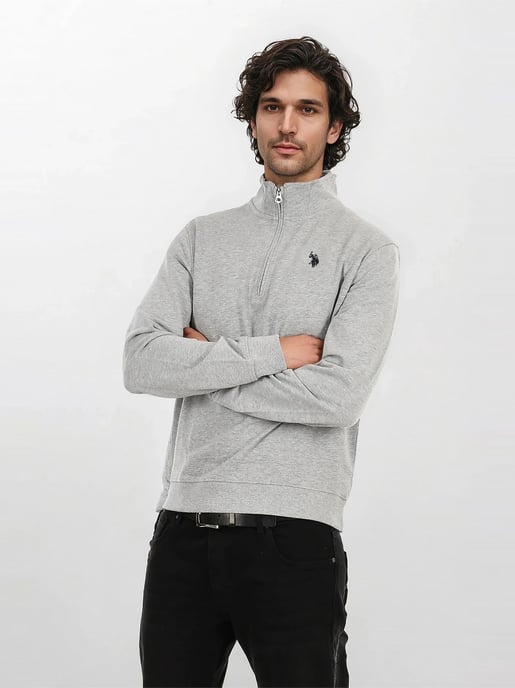 U.S. POLO ASSN. Herren Half-Zip Pullover USJaaspa aus Baumwoll-Viskose-Mix - Image 5