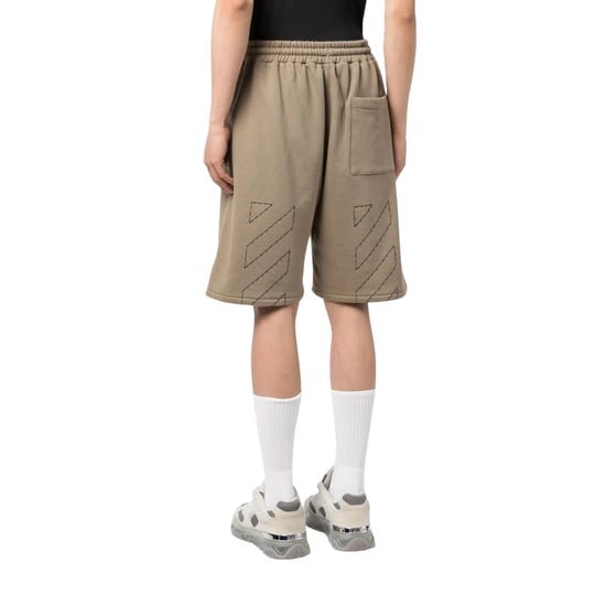 Off-white Off Stitch Skate-sweatshorts Beige - Image 3