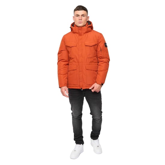 Crosshatch - "Plentons" Jacke für Herren (Dunkel Orange) - Image 3