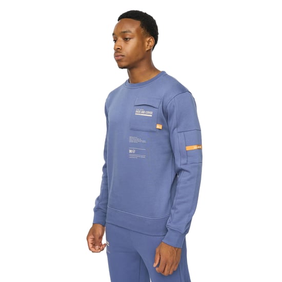 Duck and Cover - "Applewood" Sweatshirt für Herren (Jeansblau) - Image 3
