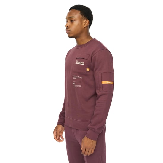 Duck and Cover - "Applewood" Sweatshirt für Herren (Rosinen) - Image 3