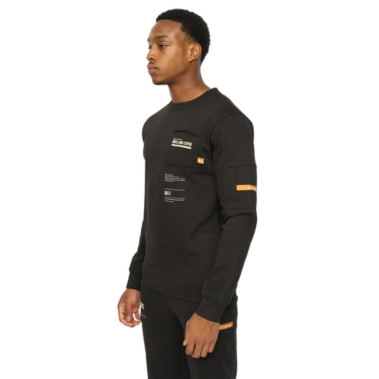 Duck and Cover - "Applewood" Sweatshirt für Herren (Schwarz) - Image 4