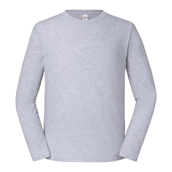 Fruit of the Loom - "Iconic 195 Premium" T-Shirt für Herren, Langärmlig (Grau meliert) - Image 1