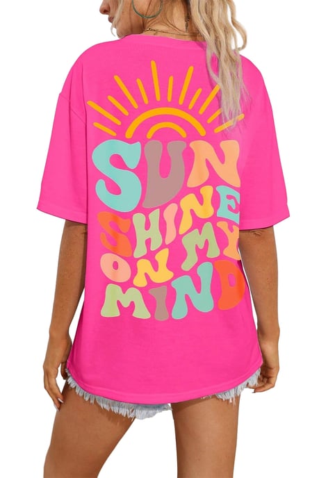 Helles Pinkes Sonnenstrahlen-Shirt - Image 2