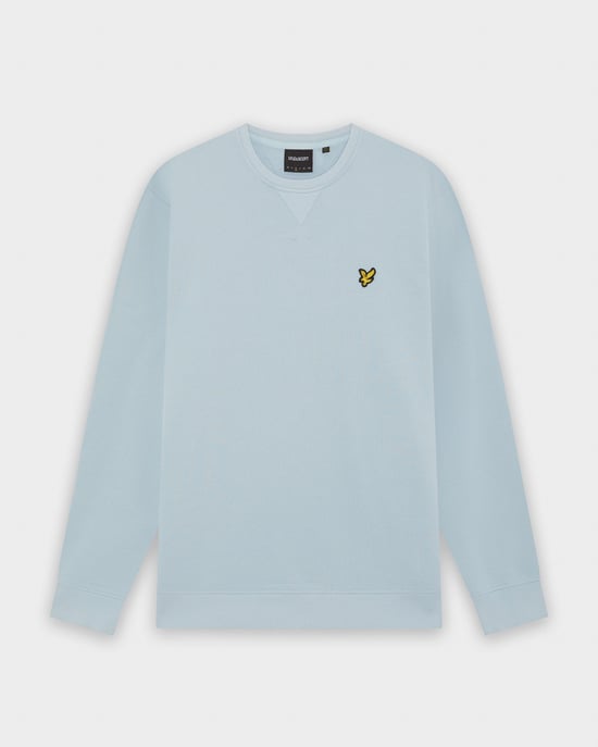 Rundhals-Sweatshirt in Hellblau - Image 1