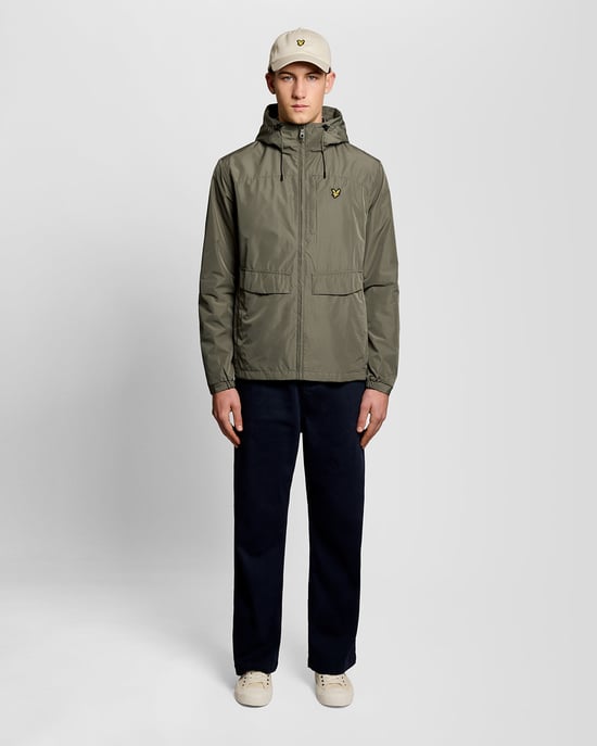 Kapuzensweatjacke mit Reißverschluss in Salbeigrün - Image 5