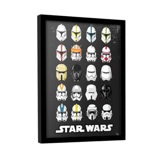 Star Wars - Gerahmtes Poster, Helm (Schwarz/Bunt) - Image 2