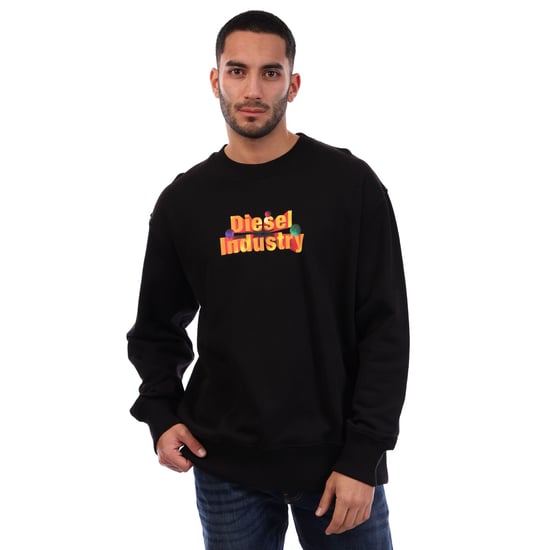 Diesel - "S-Macs" Sweatshirt für Herren, Rundhalsausschnitt (Schwarz) - Image 1