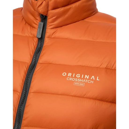 Crosshatch - "Gattering MVE" Weste für Herren, Gesteppt (Dunkel Orange) - Image 3