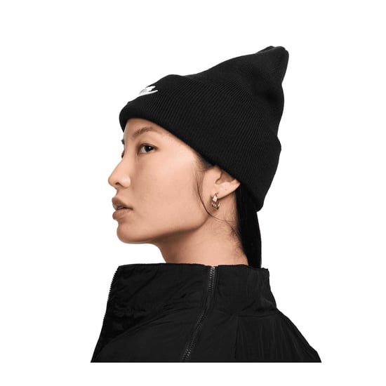 Nike - "Futura Peak" Mütze für Herren/Damen Unisex (Schwarz/Weiß) - Image 3