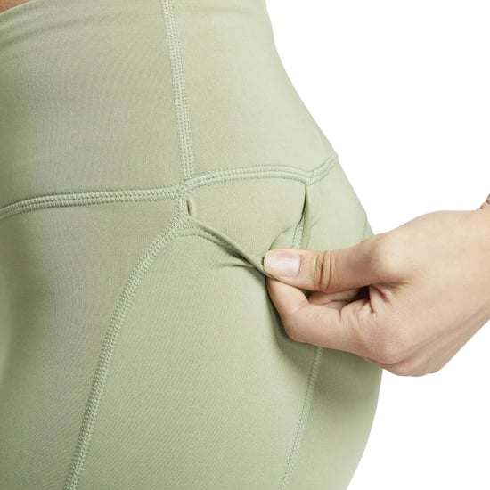Nike Dri-fit 7/8-laufleggings Mit Mittlerer Leibhöhe In Ölgrün - Image 3