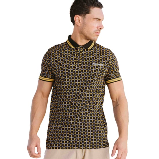 Lambretta - Poloshirt für Herren (Schwarz/Gold) - Image 3