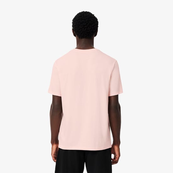 Lacoste - "Valentines" T-Shirt für Herren, Für die Freizeit (Pink) - Image 3