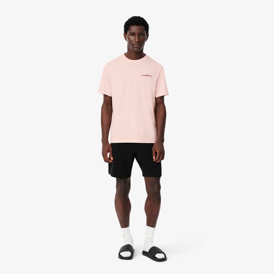 Lacoste - "Valentines" T-Shirt für Herren, Für die Freizeit (Pink) - Image 4