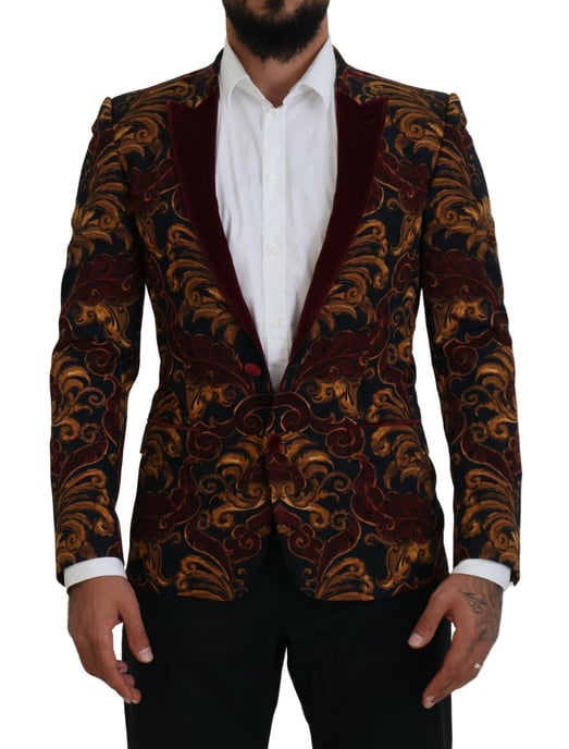 Barocker Druck Samt Blazer Modell Kos2113 - Image 1