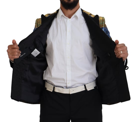 Blumenbrokat-Blazer mit doppelter Knopfleiste - Image 6