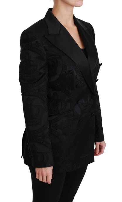 Paisley-Prägung Doppelreihiger Blazer - Image 2