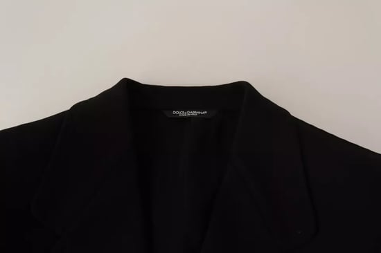 Klassischer Schnitt Blazer Schwarz - Image 3
