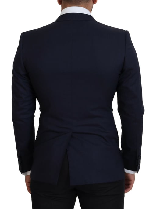 Klassisch geschnittenes Anzug in Marineblau unifarben - Image 3