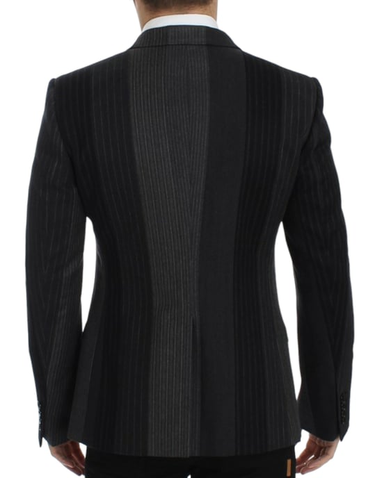 Dolce & Gabbana Doppelreihiger Nadelstreifenblazer - Schwarz - Image 3