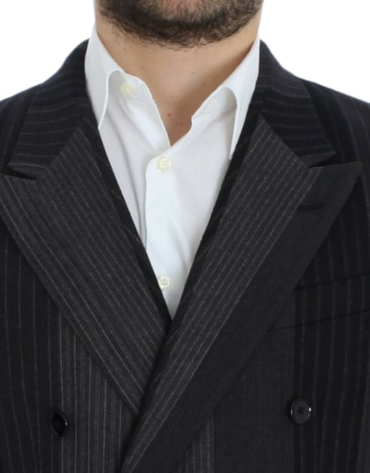 Dolce & Gabbana Doppelreihiger Nadelstreifenblazer - Schwarz - Image 5