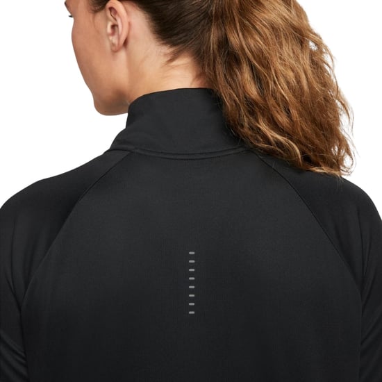 Nike Dri-fit Swoosh Running Langarmshirt In Schwarz - Image 3
