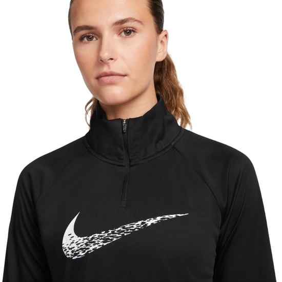Nike Dri-fit Swoosh Running Langarmshirt In Schwarz - Image 4